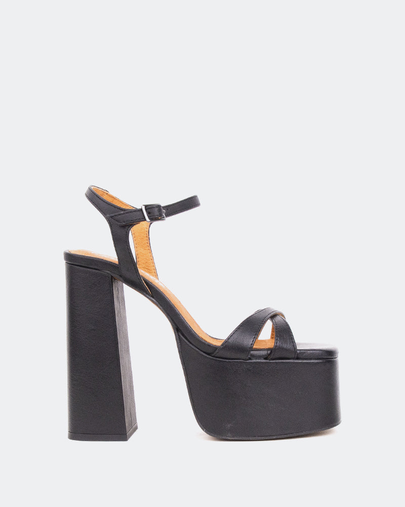 l'intervalle Ives Noir Cuir Noir