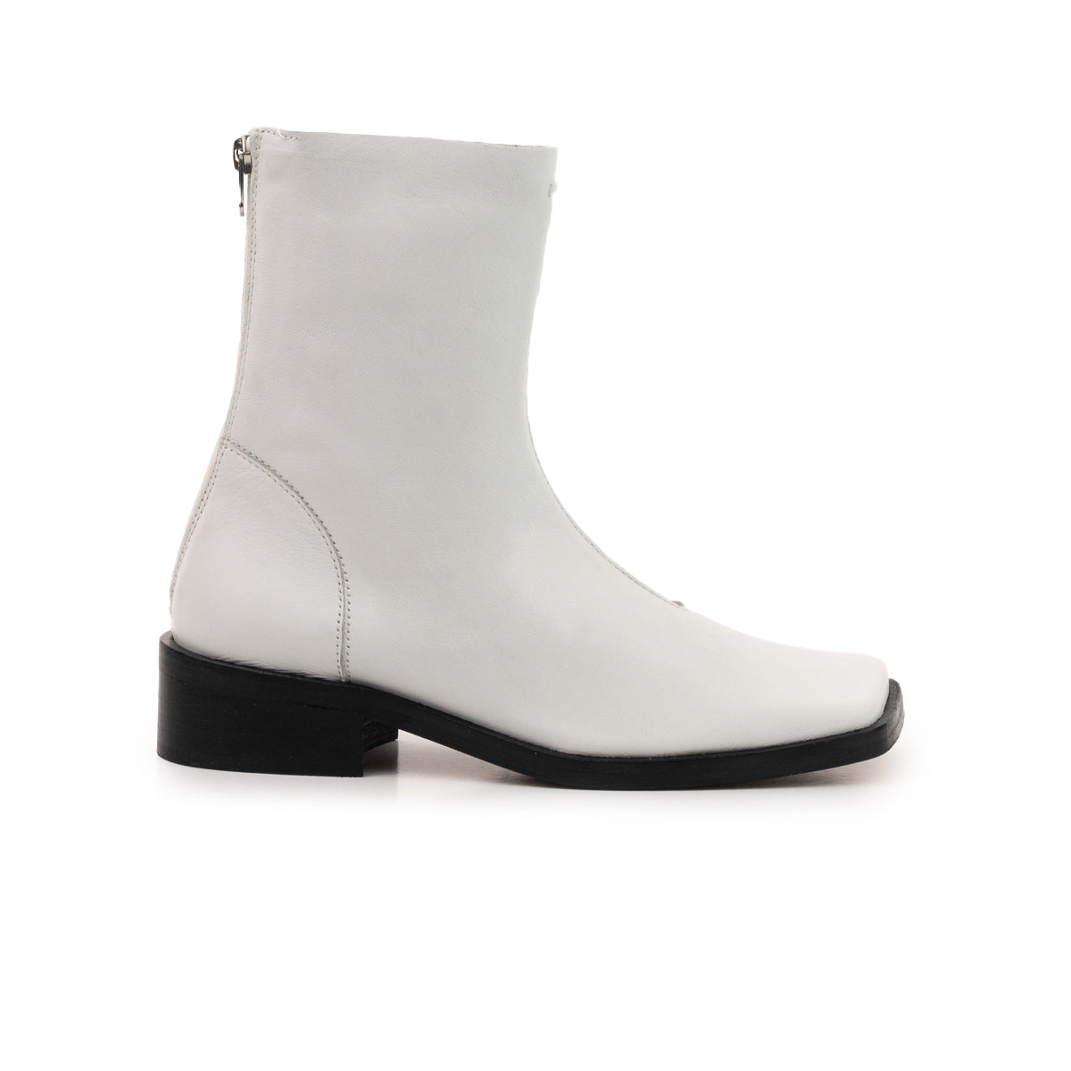 l'intervalle Jaca Blanc Cuir Blanc