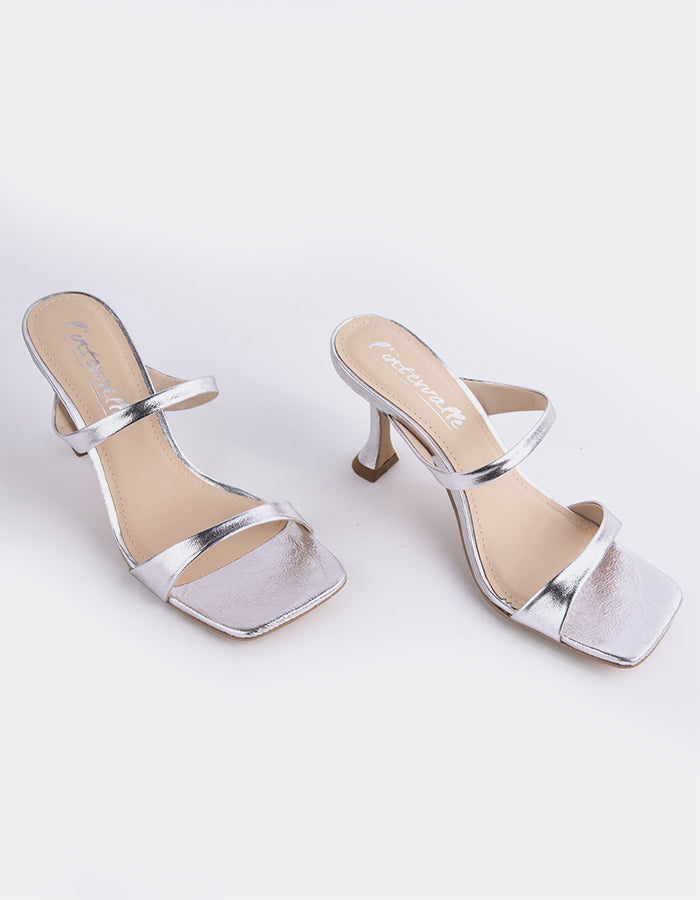 L'intervalle Jandira Argent Leather Argent