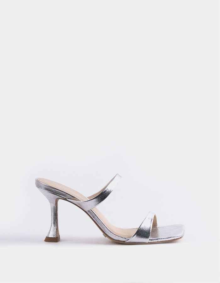 l'intervalle Jandira Argent Leather Argent