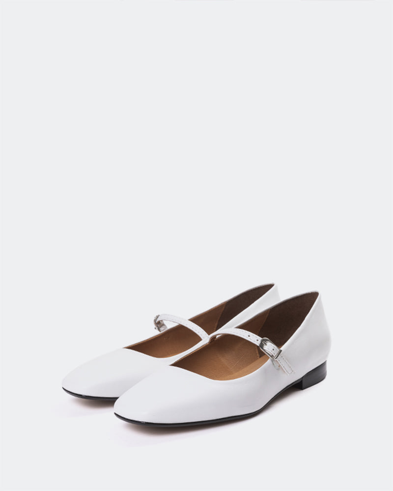 L'intervalle Jaria Cuir Blanc Blanc