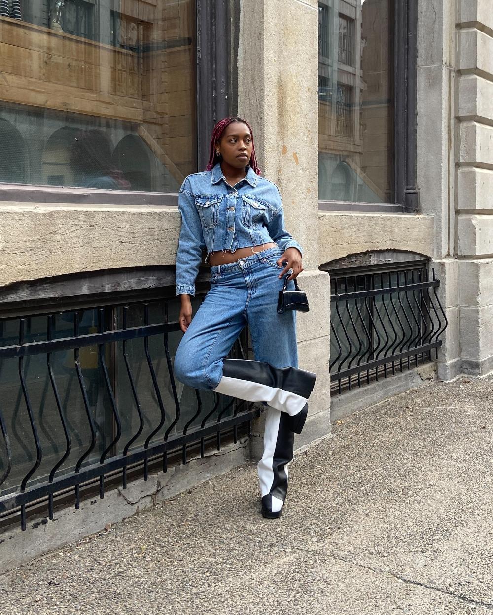 L'intervalle Jaris Noir-Blanc Cuir Noir