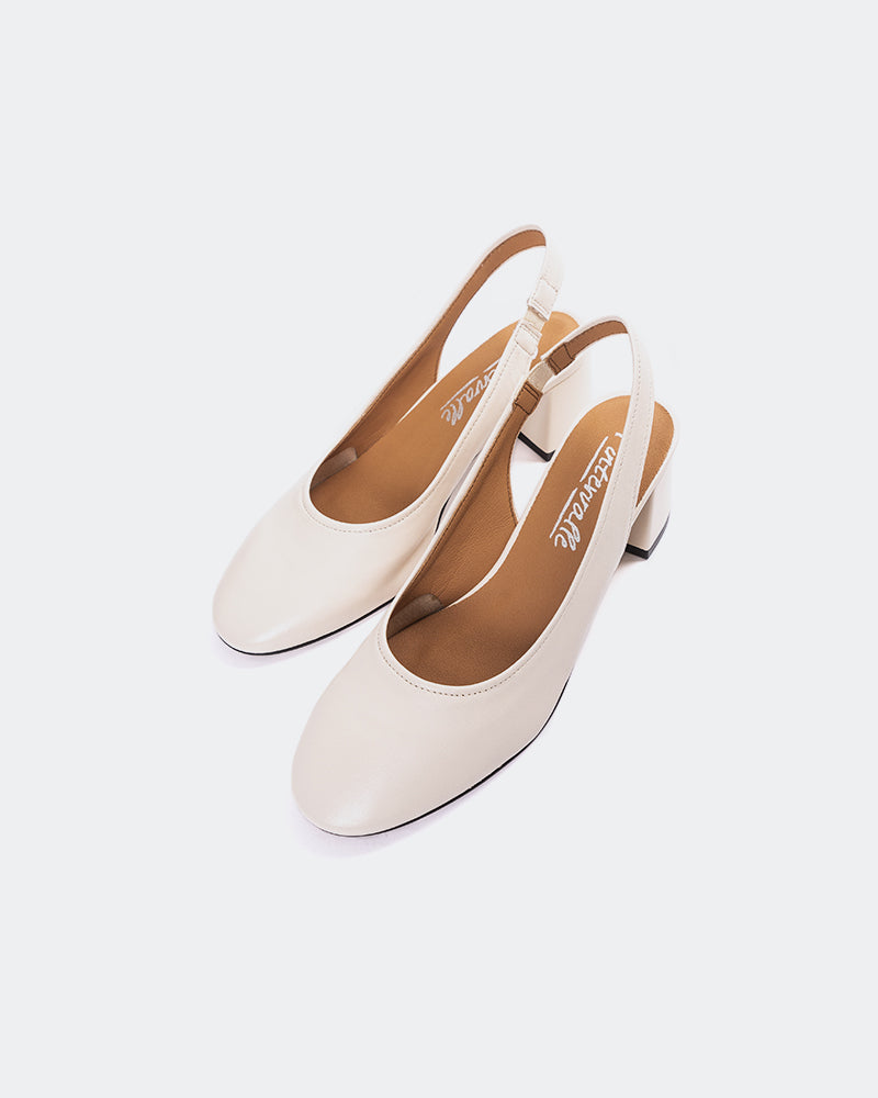 L'intervalle Jarotes Blanc Cassé Cuir Blanc