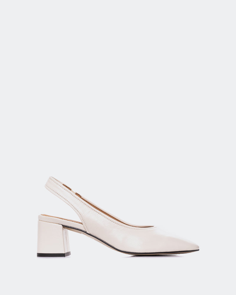 L'intervalle Jarotes Blanc Cassé Cuir Blanc