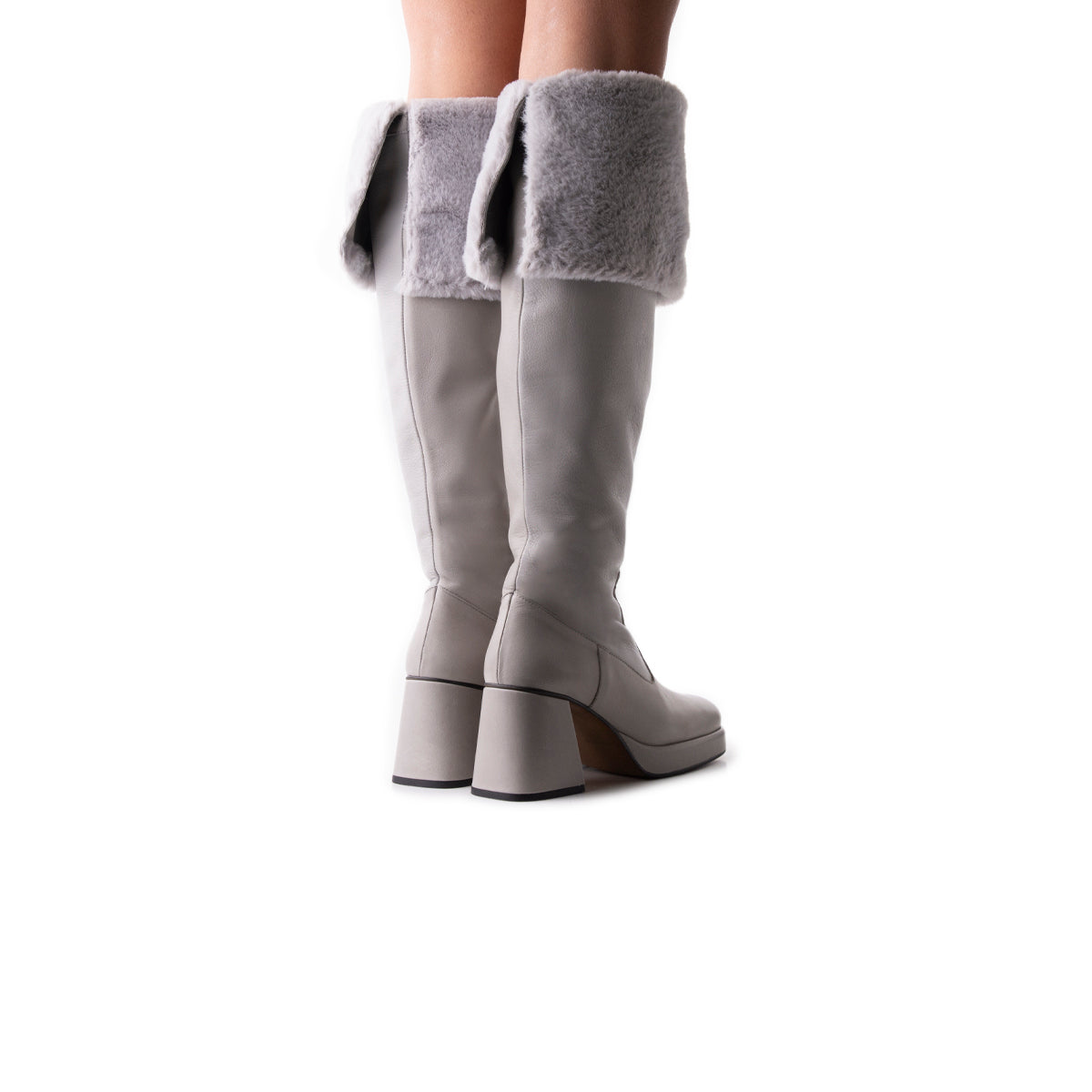 L'intervalle Jesse Cuir Gris Gris