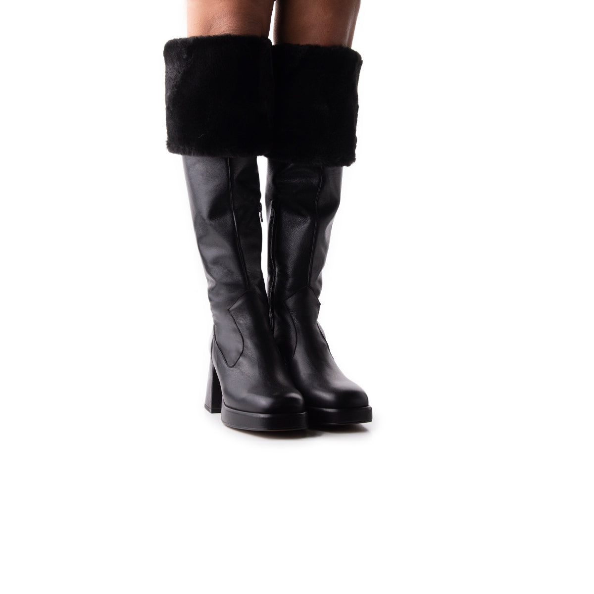 L'intervalle Jesse Noir Cuir Noir