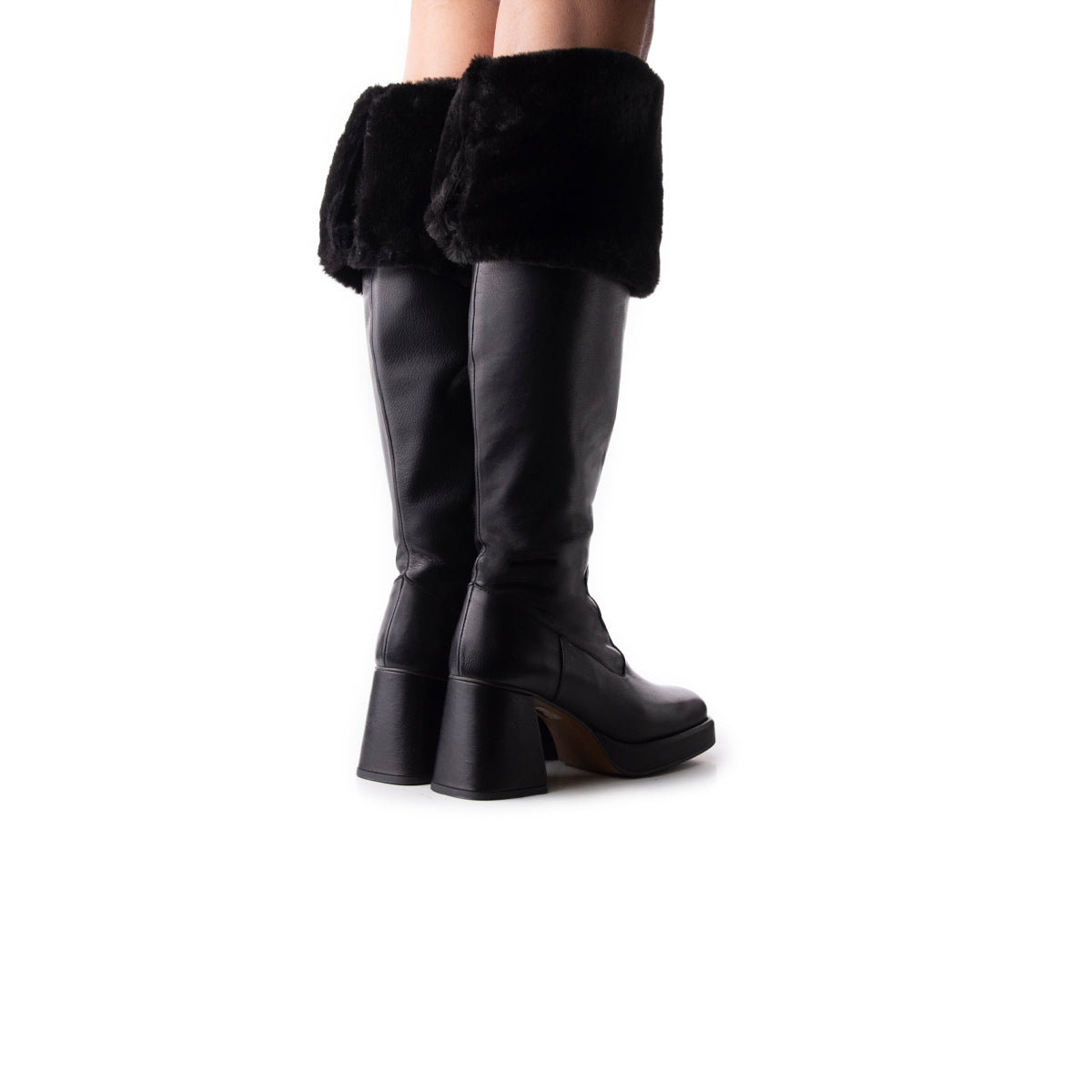 L'intervalle Jesse Noir Cuir Noir