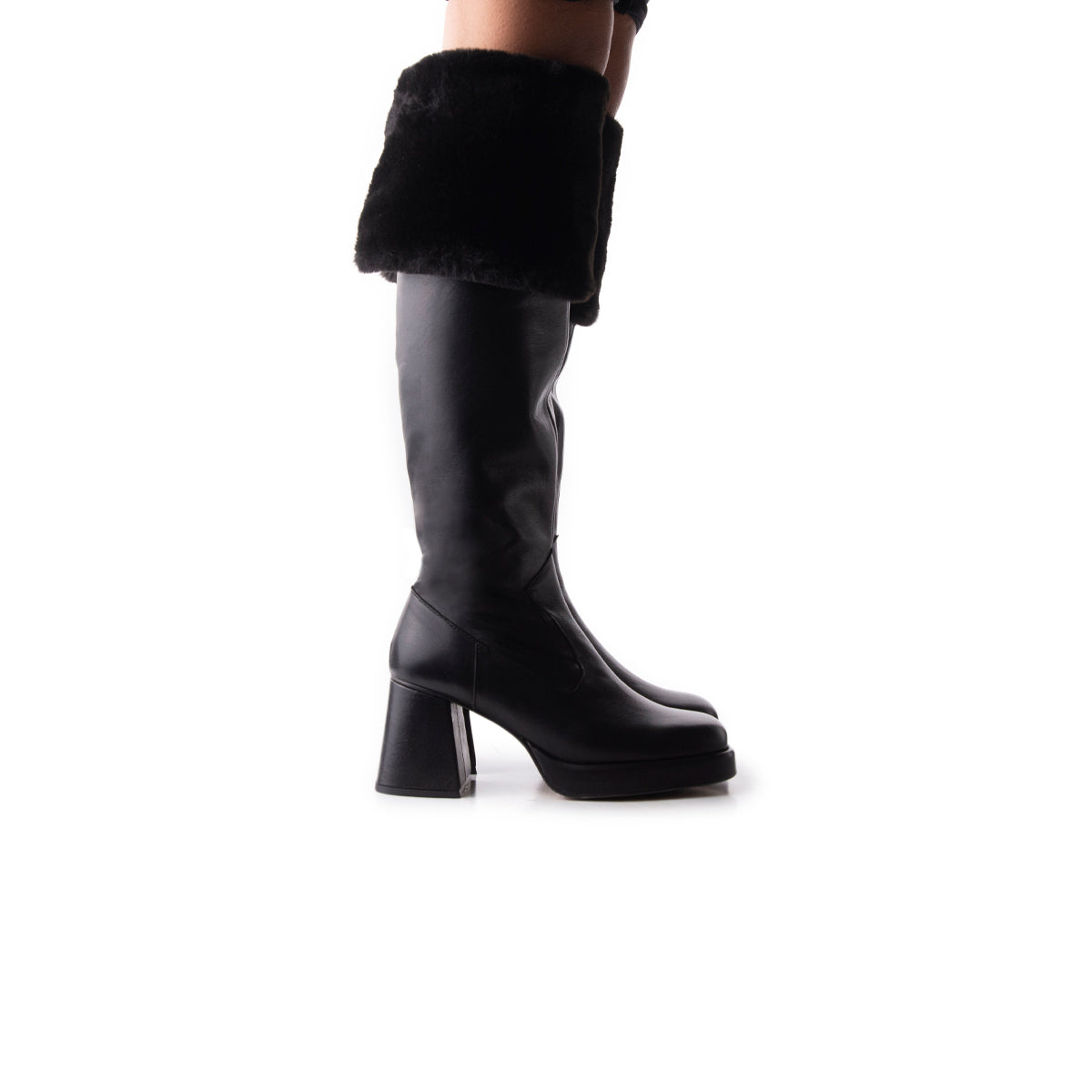 l'intervalle Jesse Noir Cuir Noir
