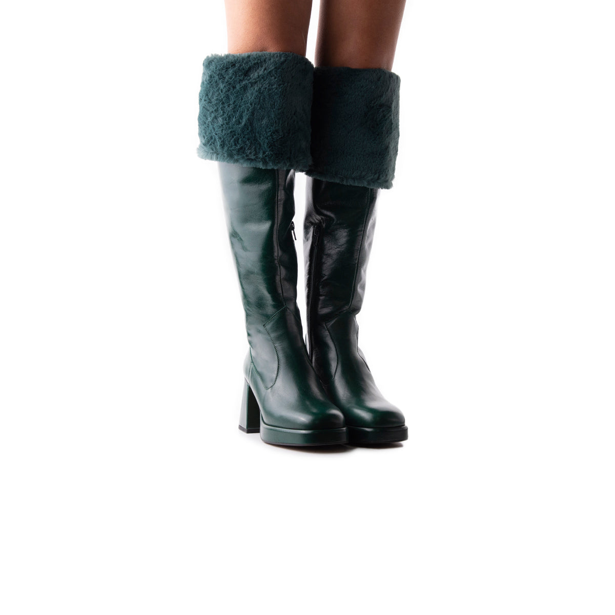 L'intervalle Jesse Vert Cuir Vert