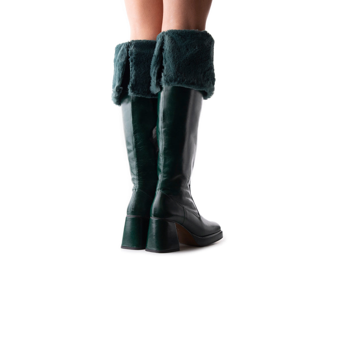 L'intervalle Jesse Vert Cuir Vert