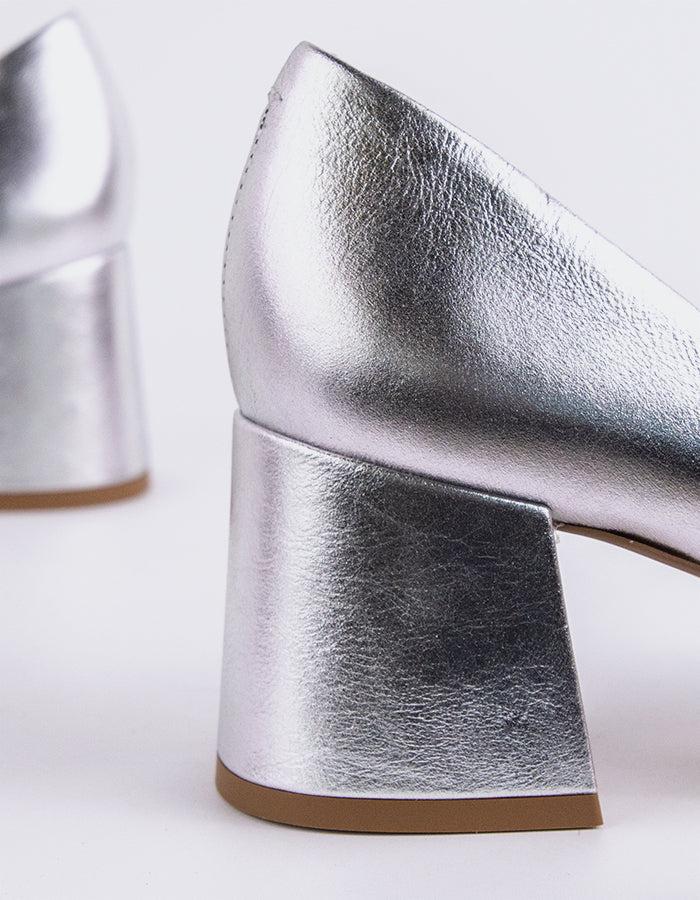 L'intervalle Josephine Argent Leather Argent