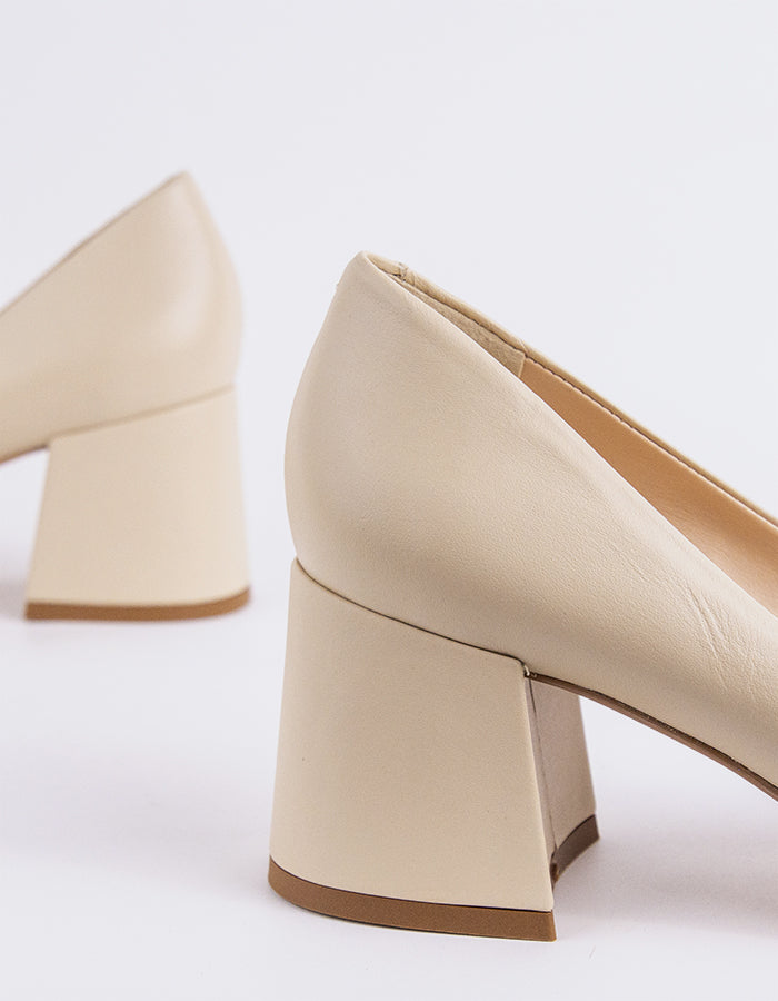 L'intervalle Josephine Blanc Cassé Cuir Blanc