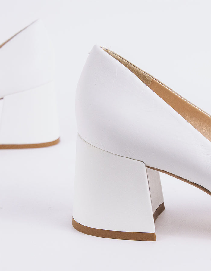 L'intervalle Josephine Cuir Blanc Blanc