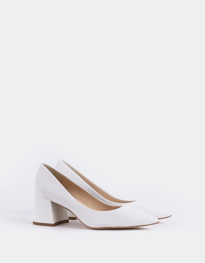 L'intervalle Josephine Cuir Blanc Blanc