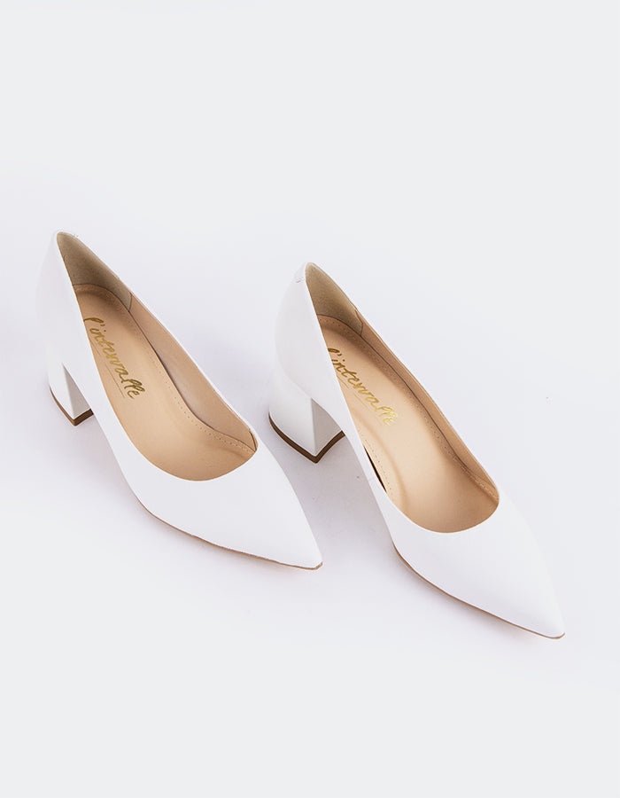 L'intervalle Josephine Cuir Blanc Blanc