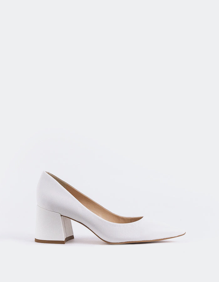 l'intervalle Josephine Cuir blanc Blanc