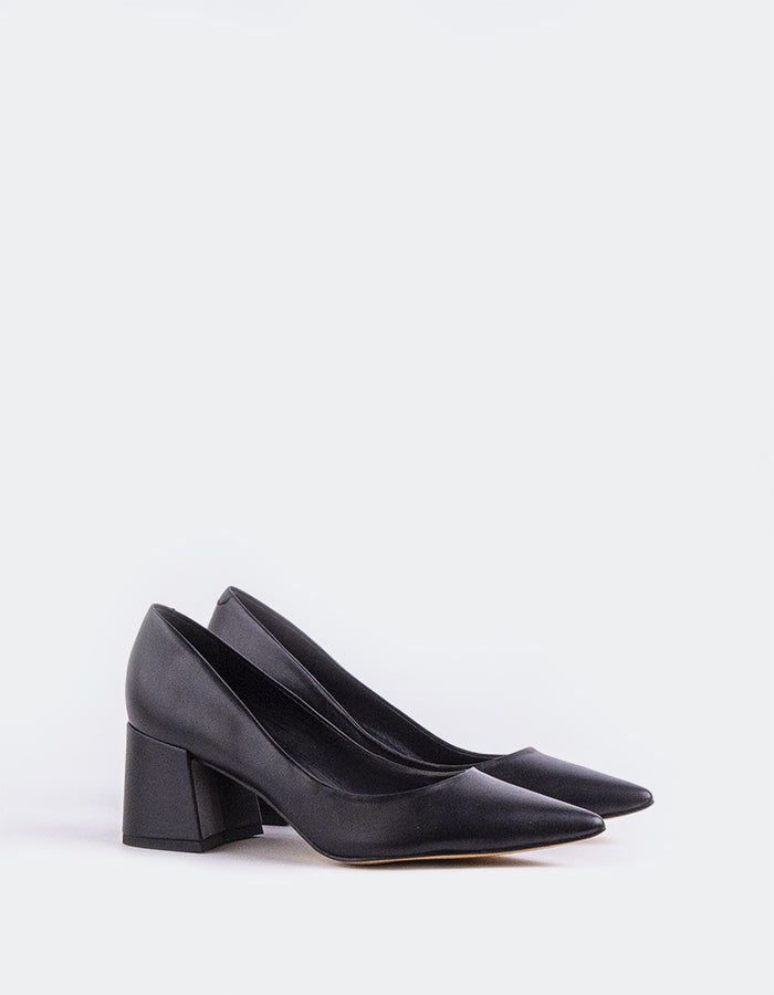 L'intervalle Josephine Noir Cuir Noir