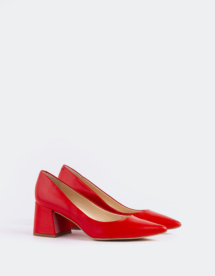 L'intervalle Josephine Rouge Cuir Rouge
