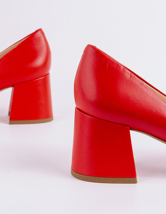 L'intervalle Josephine Rouge Cuir Rouge