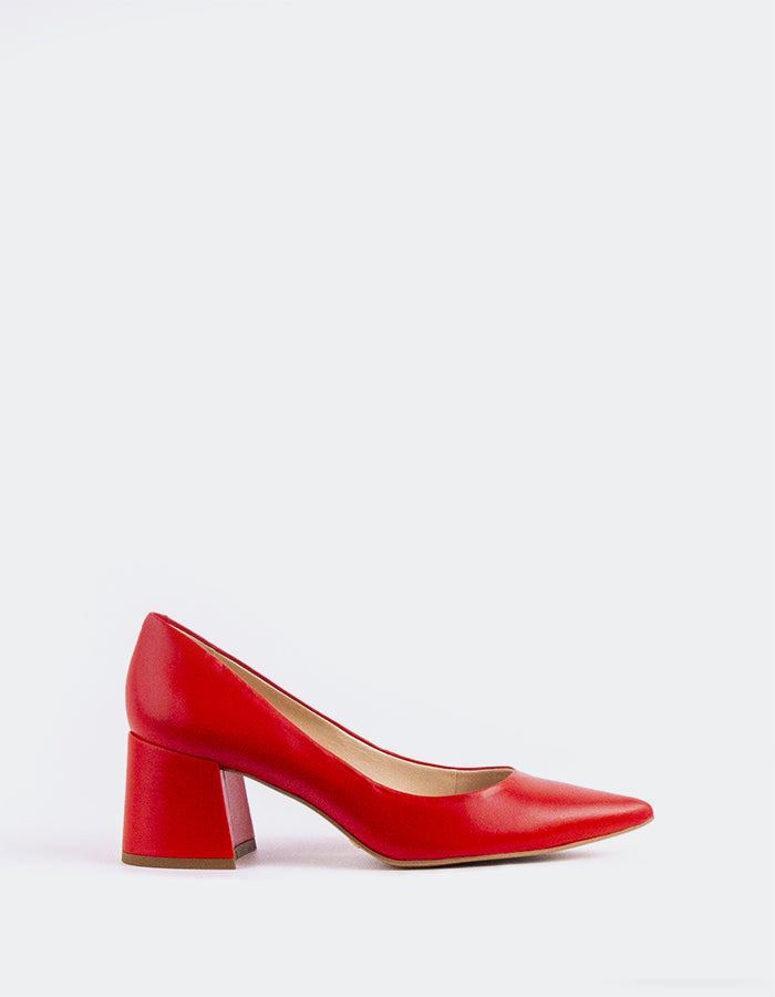 l'intervalle Josephine Rouge Cuir Rouge