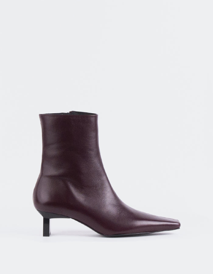 l'intervalle Karylle Bordeaux Cuir Bordeaux