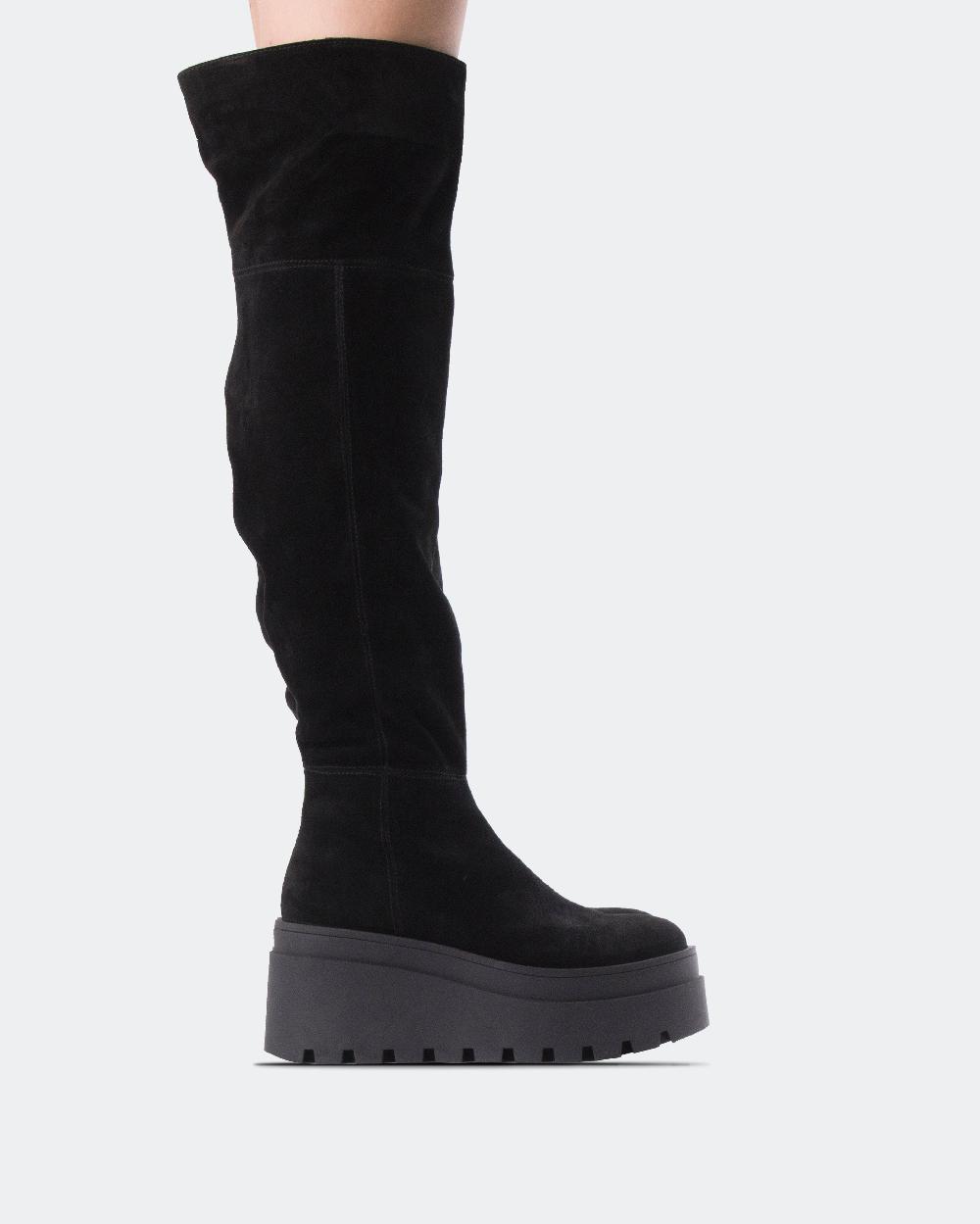 l'intervalle Koulutie Noir Suède Stretch Noir