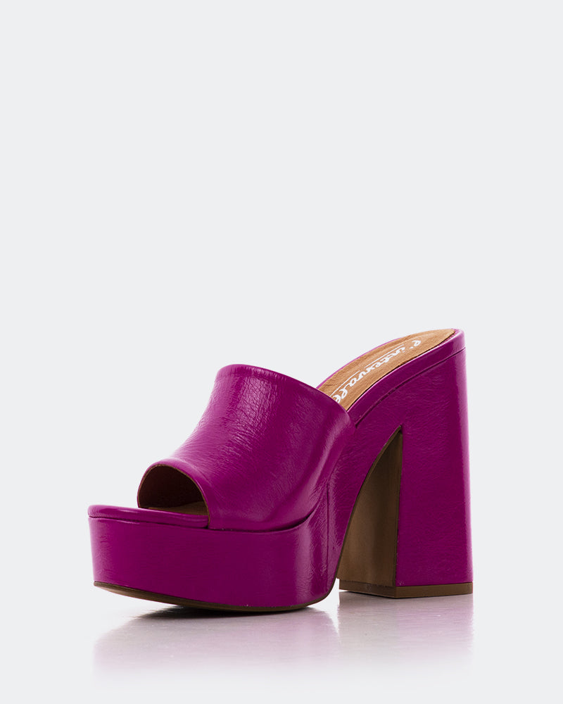 L'intervalle Lalaria Cuir Fuchsia Rose