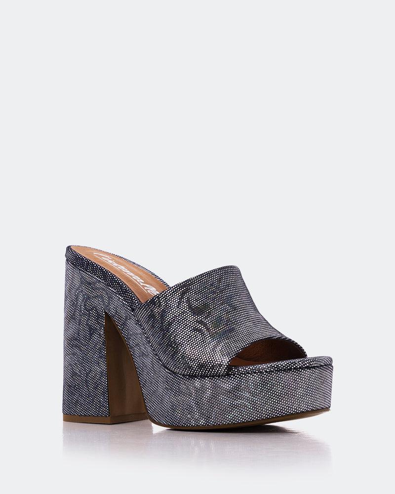 L'intervalle Lalaria Cuir Marine Bleu