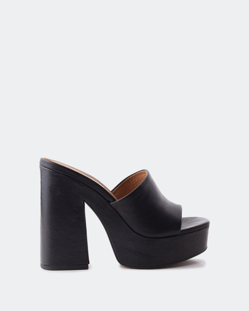 l'intervalle Lalaria Noir Cuir Noir