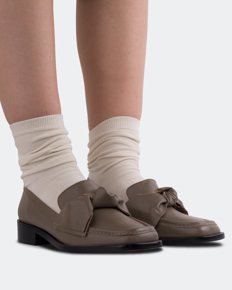 L'intervalle Lalin Amande Cuir Amande