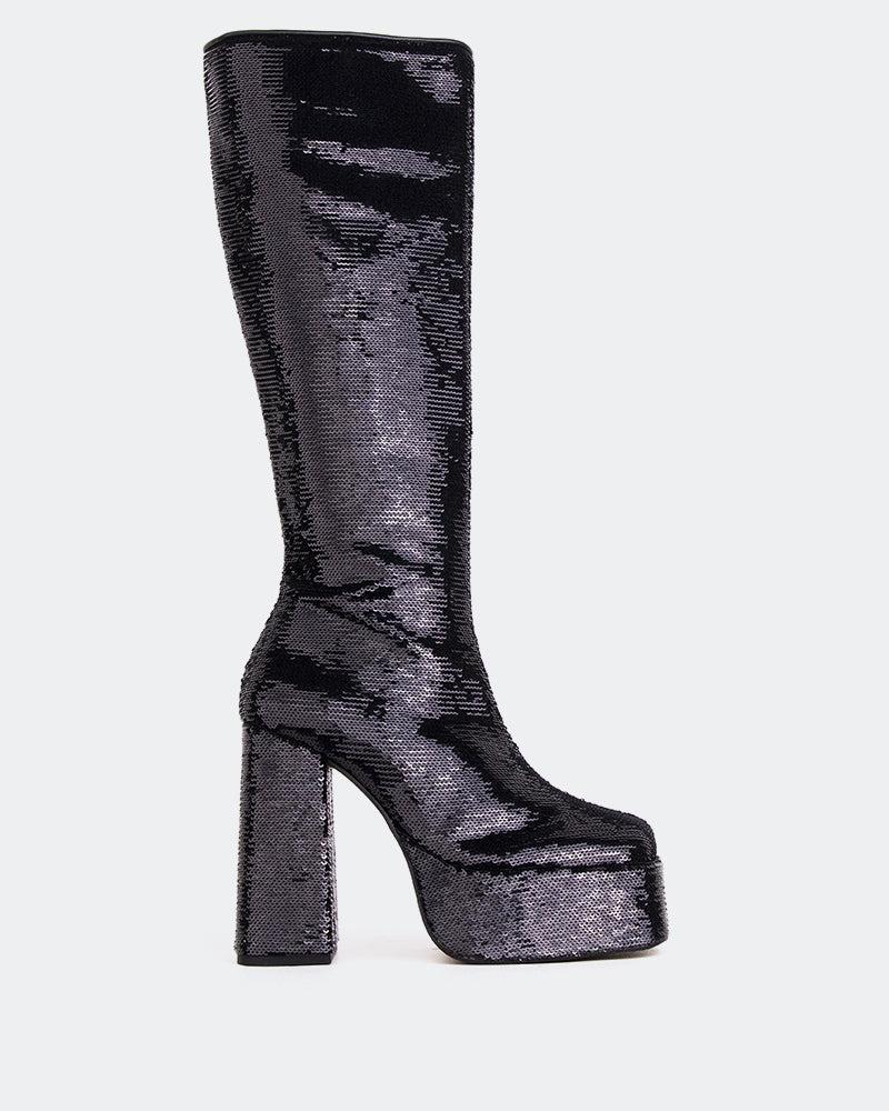 l'intervalle Latto Noir Paillettes Noir