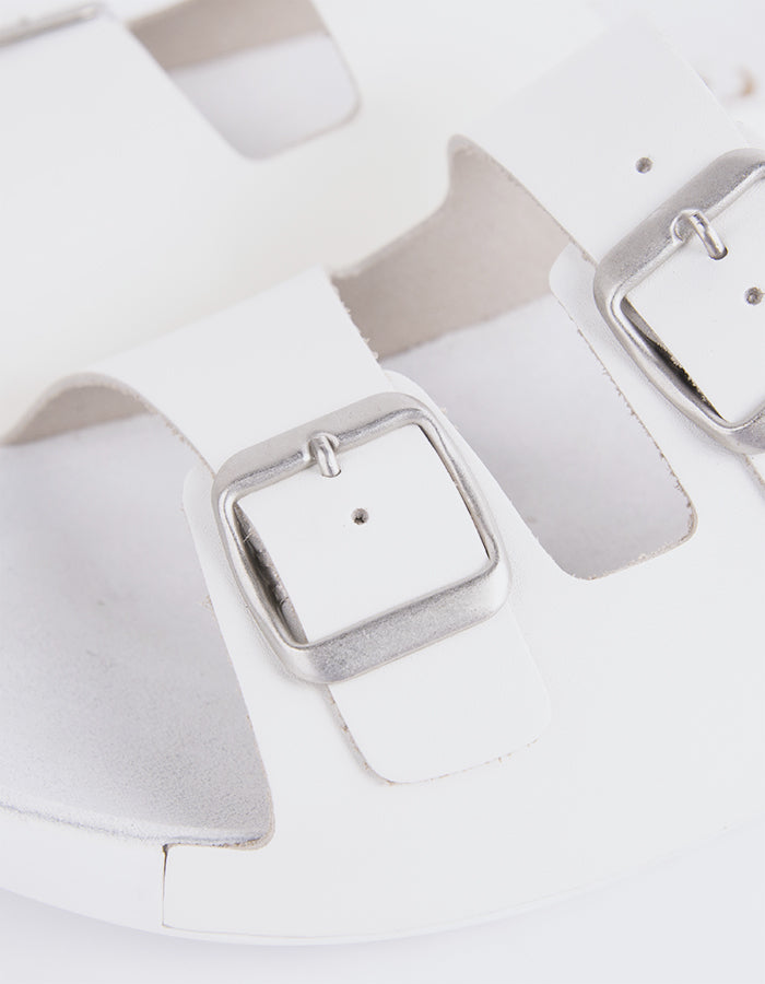 L'intervalle Letizia Cuir Blanc Blanc