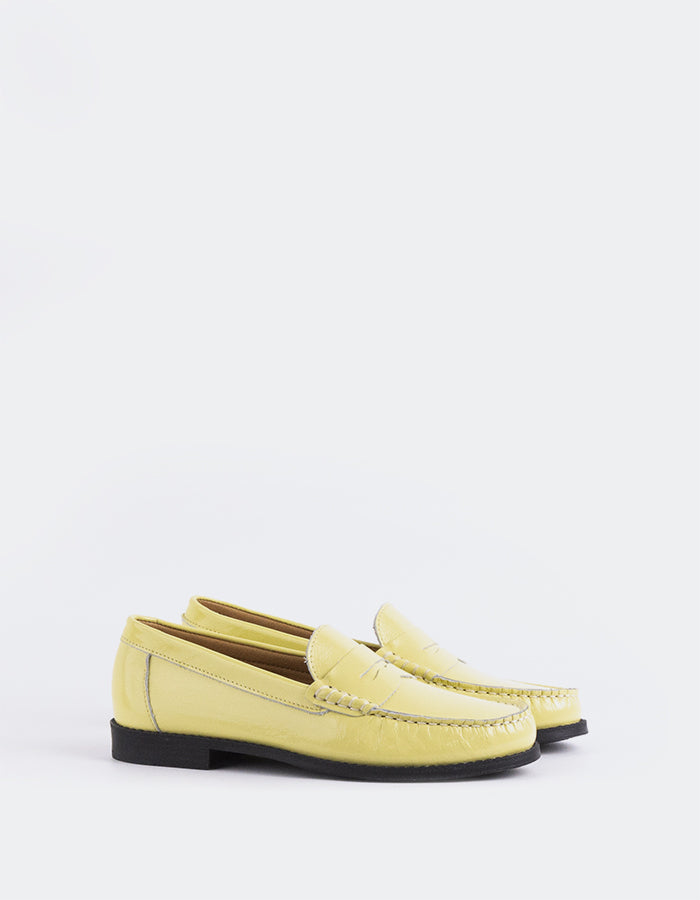 L'intervalle Lettine Jaune Cuir Naplack Jaune