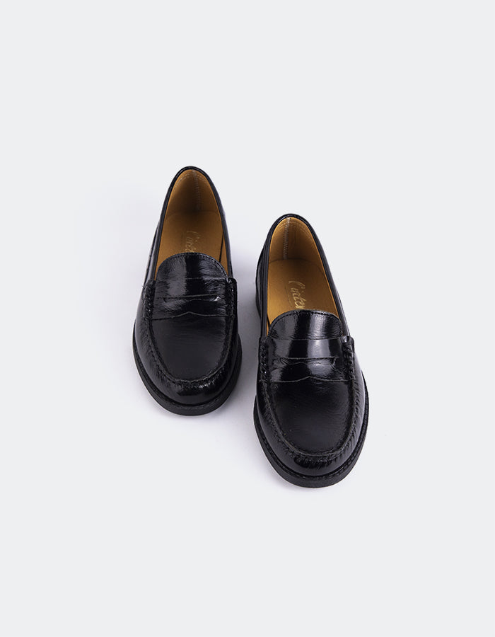 L'intervalle Lettine Noir Cuir Naplack Noir