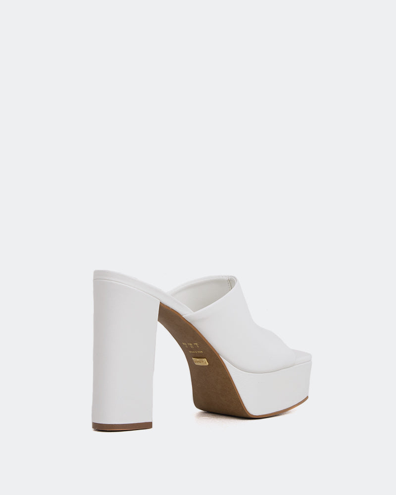 L'intervalle Leva Blanc Cuir Blanc