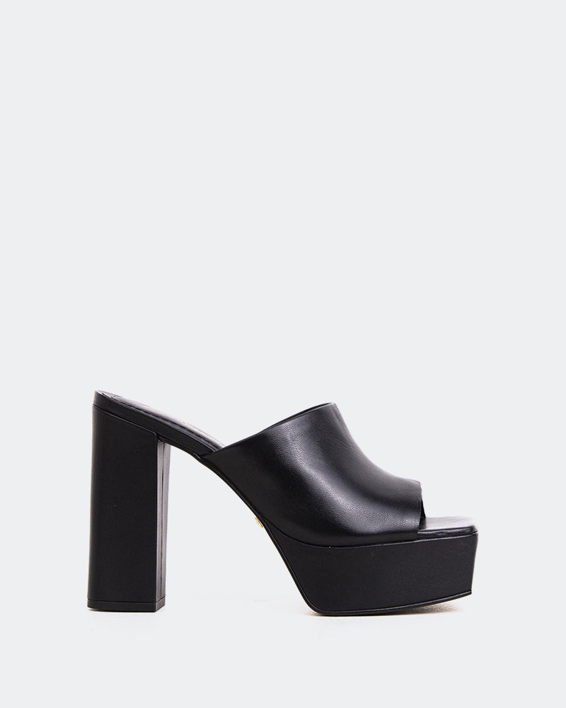 l'intervalle Leva Noir Cuir Noir