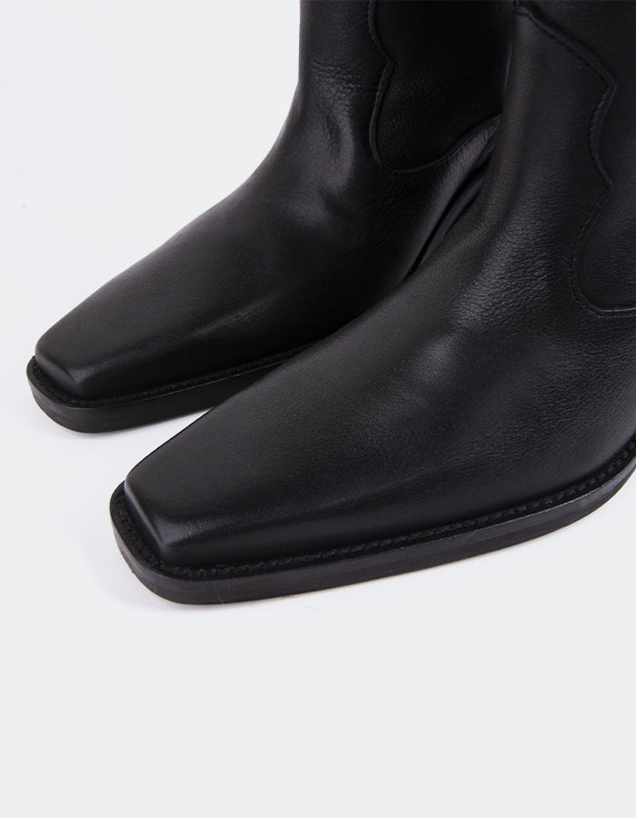 L'intervalle Lewisham Noir Cuir Noir