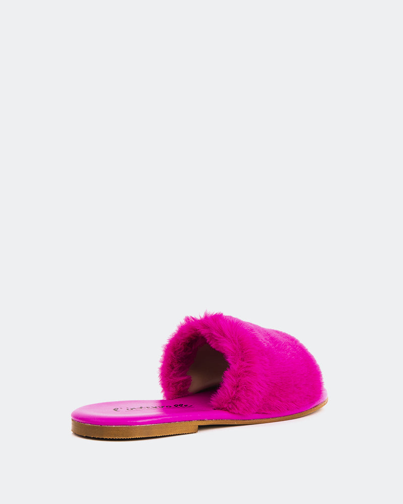 L'intervalle Lillet Fuchsia Faux Fur Rose