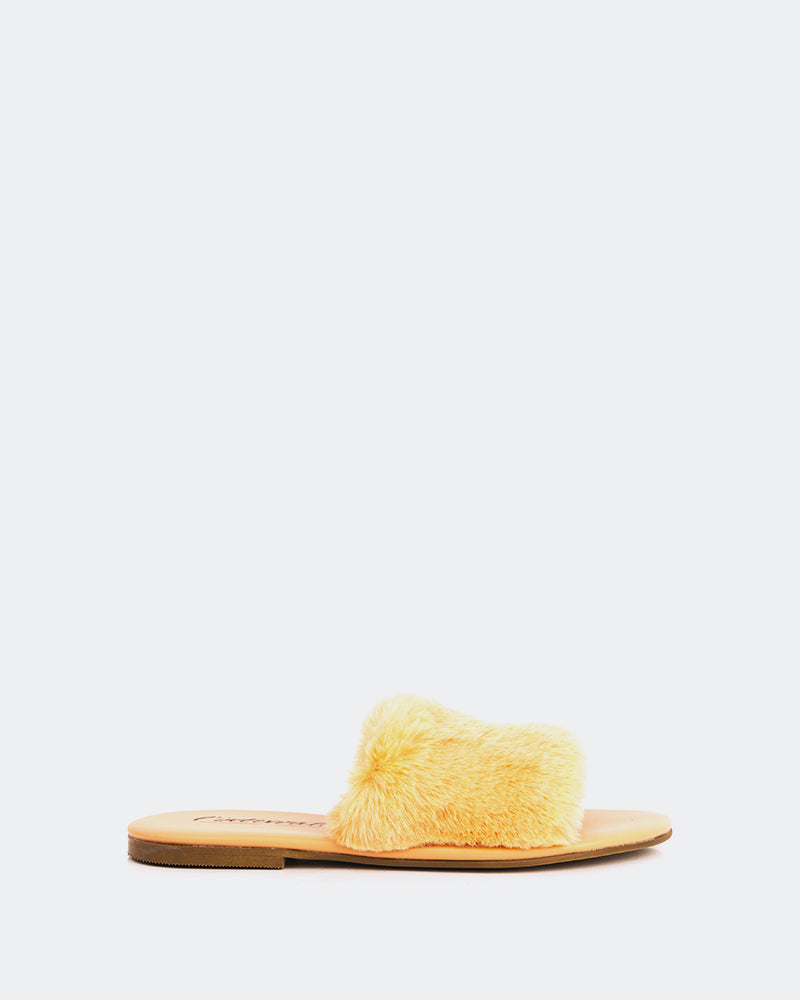 l'intervalle Lillet Orange Faux Fur Orange