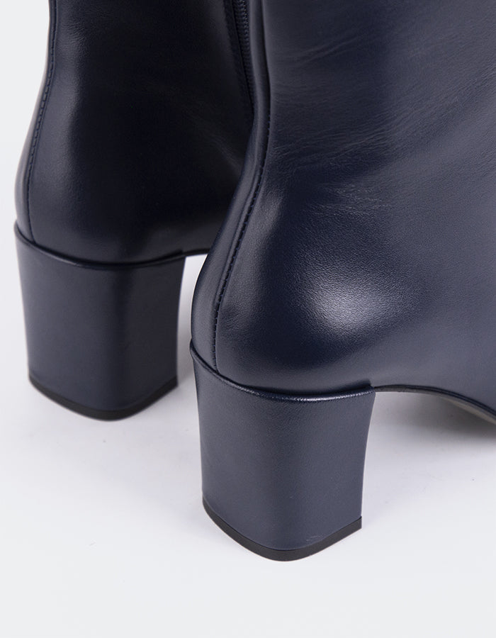 L'intervalle Lioni Cuir Marine Bleu