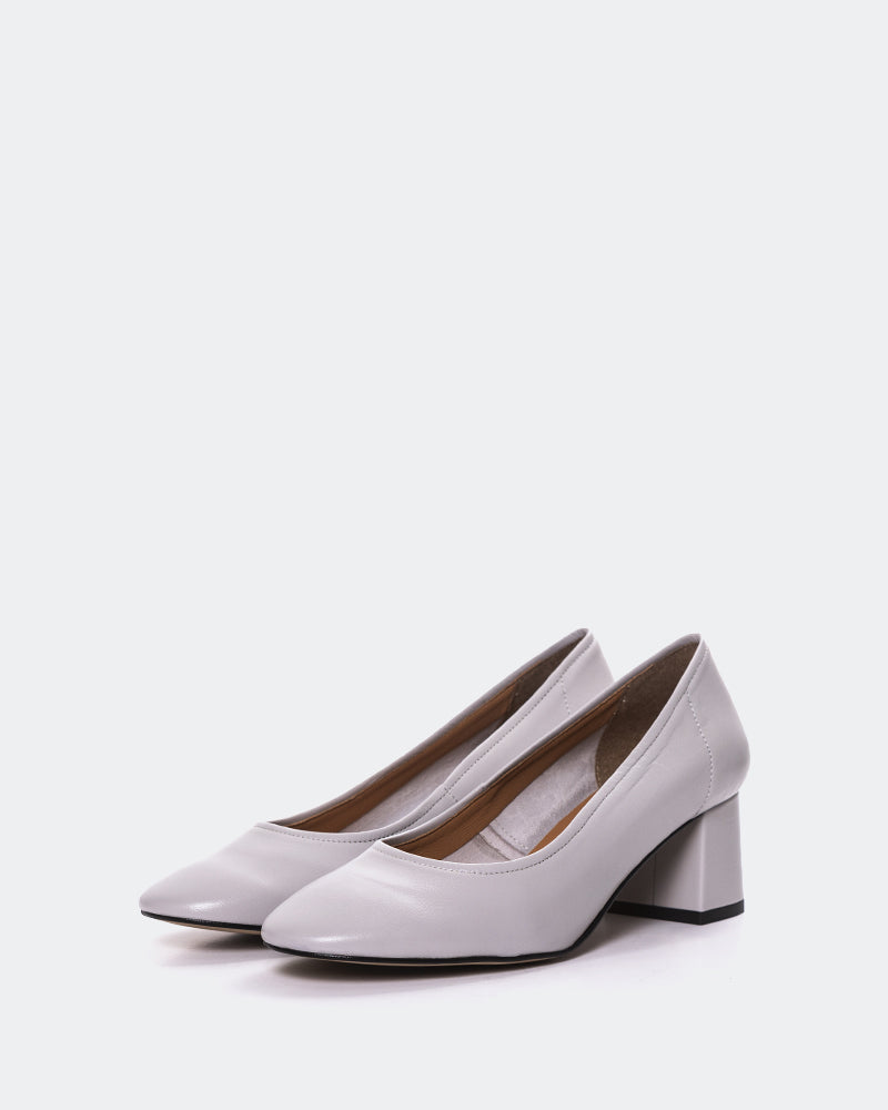 L'intervalle Lisbeth Cuir Gris Gris