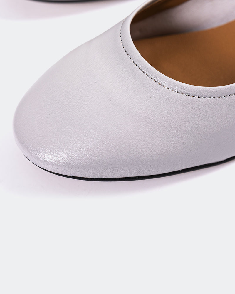 L'intervalle Lisbeth Cuir Gris Gris