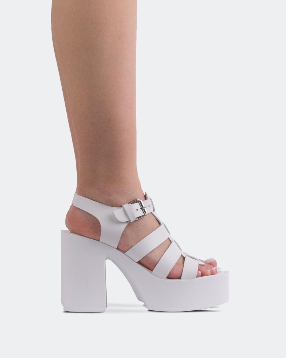 L'intervalle Loup Blanc Cuir Blanc