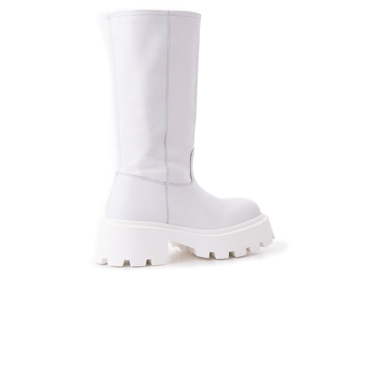 L'intervalle Lucius Blanc Cuir Blanc