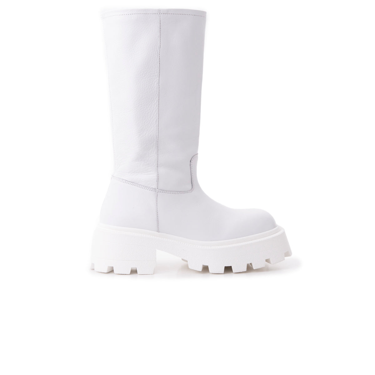 l'intervalle Lucius Blanc Cuir Blanc