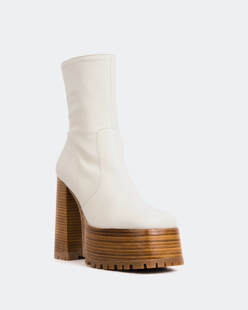 L'intervalle Mackenzie Blanc Cassé Cuir Blanc