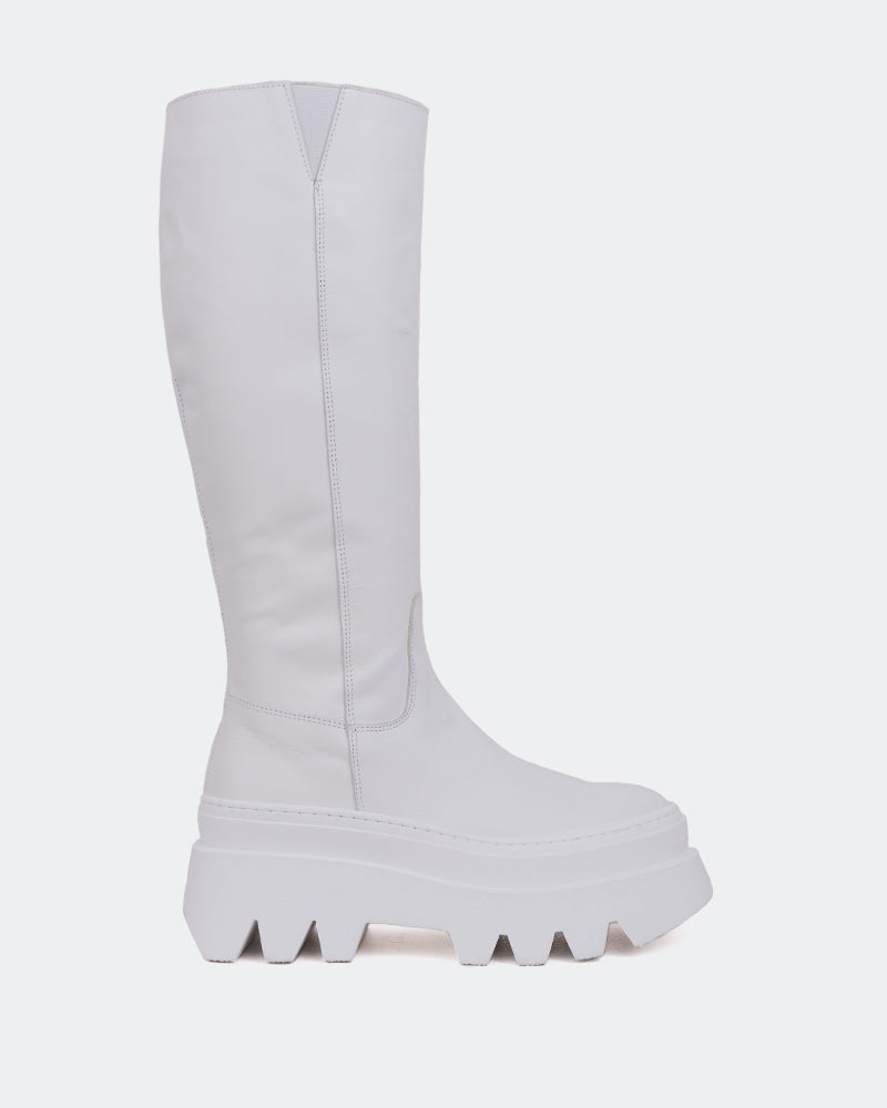 l'intervalle Mahone Blanc Cuir Blanc