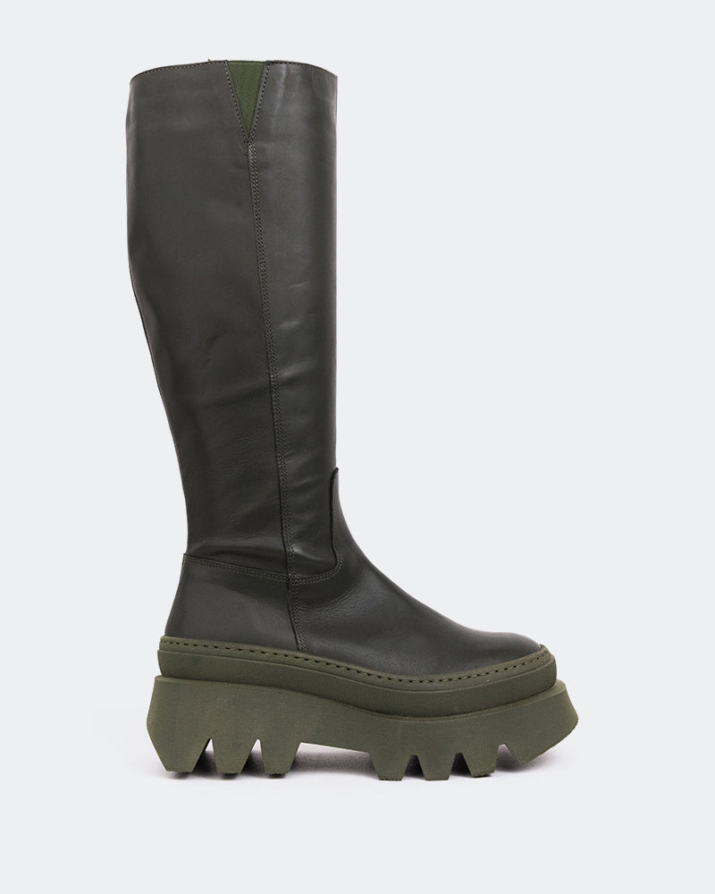 l'intervalle Mahone Vert Cuir Vert