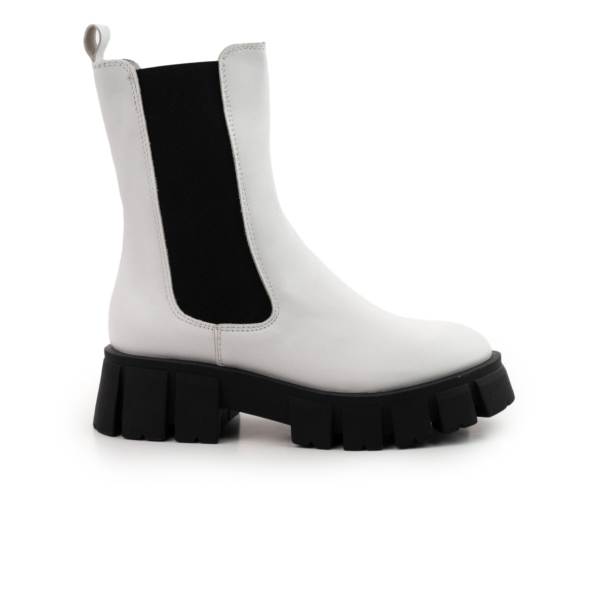 l'intervalle Makati Blanc Cuir Blanc