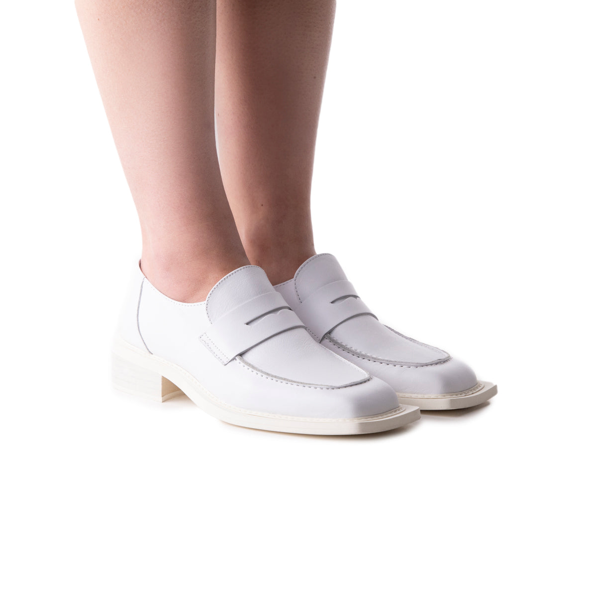 L'intervalle Malaya Blanc Cuir Blanc